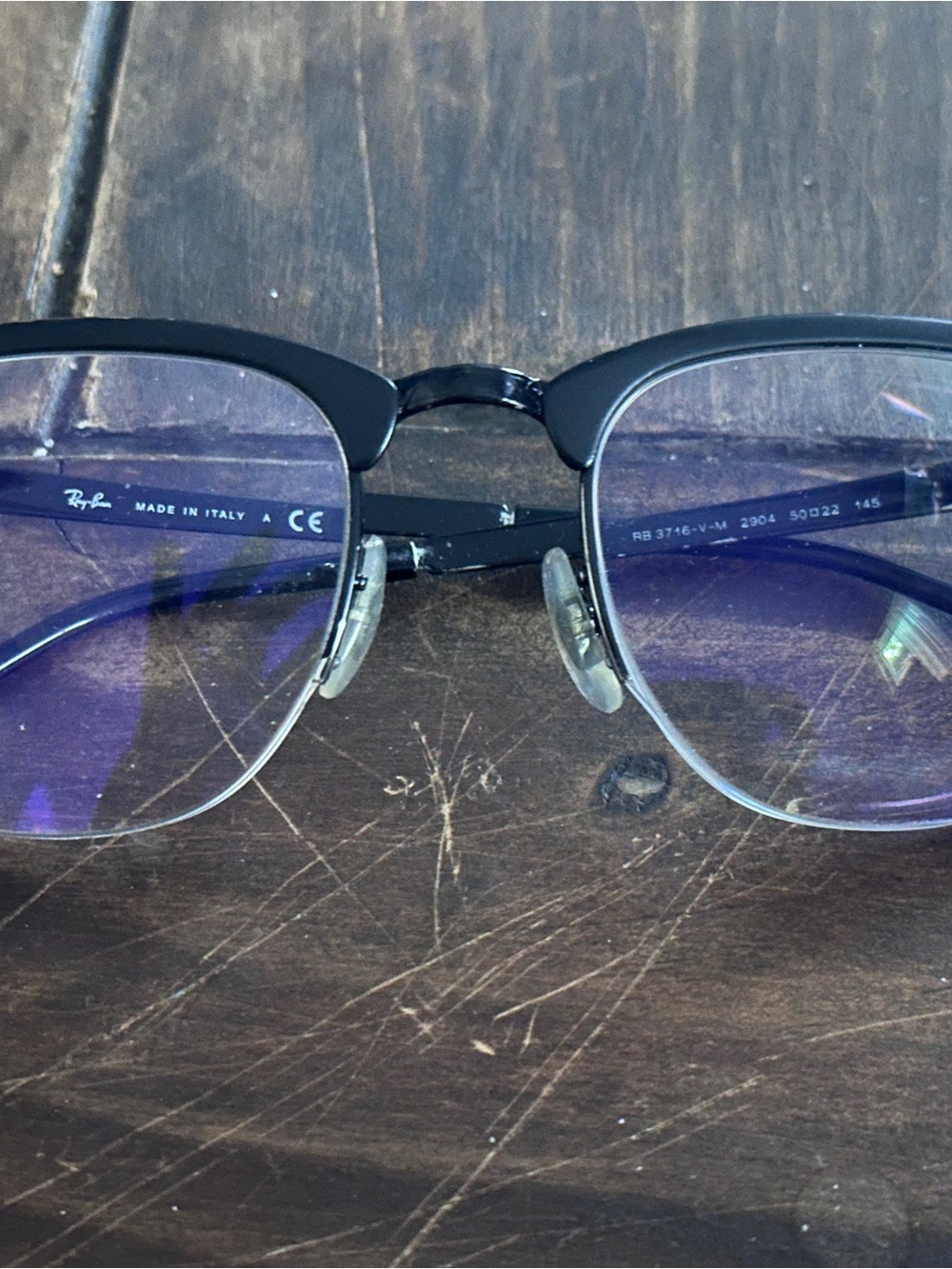 Ray-Ban eyeglasses black frame- RB3716VM